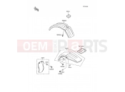 KAWASAKI KX80 (KX80-L2) Fenders