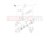 KAWASAKI KX80 (KX80-V1) Kickstarter Mechanism