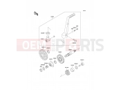 KAWASAKI KX250 (KX250-J2) Kickstarter Mechanism