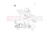 KAWASAKI KX500 (KX500-E5) Air Cleaner