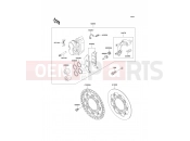 KAWASAKI KX250 (KX250-K5) Front Brake