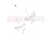 KAWASAKI 2000 Footrests
