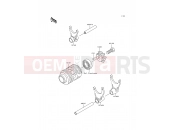 KAWASAKI KX125 (KX125-L2) Gear Change Drum/Shift Fork(s)