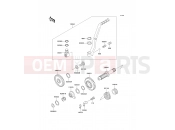 KAWASAKI KX500 (KX500-E12) Kickstarter Mechanism