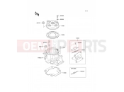 KAWASAKI KX65 (KX65-A1) Cylinder Head/Cylinder