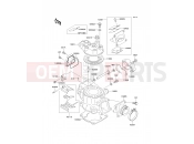KAWASAKI KX80 (KX80-W3) Cylinder Head/Cylinder