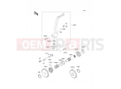 KAWASAKI KX80 (KX80-W3) Kickstarter Mechanism