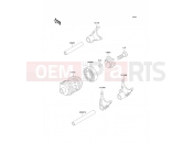 KAWASAKI KX80 (KX80-W3) Gear Change Drum/Shift Fork(s)