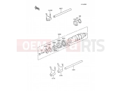 KAWASAKI Z1300 (ZG1300-A2) Gear Change Drum/Shift Fork(s)