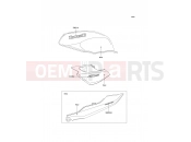 KAWASAKI 2000 Decals(Red)