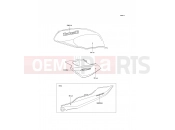 KAWASAKI 2000 Decals(Blue)