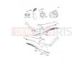 Decals(Black) - Kawasaki KAZER (AN110-D2) 2000