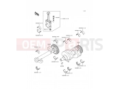 Crankshaft - Kawasaki KLE500 (KLE500-A10) 2000