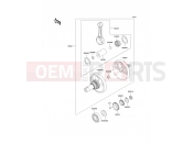 Crankshaft - Kawasaki KLR650 (KL650-C8) 2002