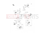 Footrests - Kawasaki KLR650 (KL650-C8) 2002