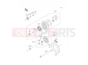 Rear Hub - Kawasaki KLR650 (KL650-C8) 2002
