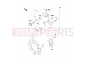 Rear Brake - Kawasaki KLR650 (KL650-C8) 2002