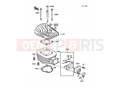 KAWASAKI KDX80 (KDX80-C5) Cylinder Head/Cylinder