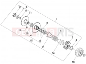 PIAGGIO Fly 50 2T kuplung 2