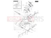 MV AGUSTA Brutale 675 Swingarm Assembly