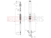 MV Agusta 1999 F4 750 ORO Front Fork Left
