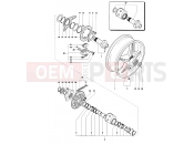 MV Agusta 1999 F4 750 ORO Rear Wheel Assembly