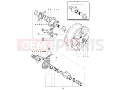 MV Agusta 2002-2003 F4 750S 1+1 Rear Wheel Assembly