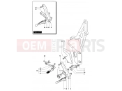 MV Agusta 2002-2003 F4 750S 1+1 Footrest Assembly Left