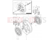 MV Agusta 2004-2006 F4 1000S 1+1 Front Wheel Assembly