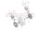 MV Agusta 2006 F4 Veltro Strada Front Wheel Assembly
