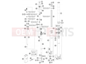 FRONT FORK DISASSEMBLED - KTM 125 SX (6101L0) [EU] 2012