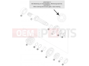 TRANSMISSION I - MAIN SHAFT - KTM 150 SX (6101L1) [EU] 2012