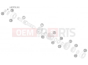 TRANSMISSION I - MAIN SHAFT - KTM 105 SX (6101I5) [US] 2009