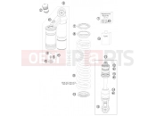 KTM 65 SX (6001I6) [EU] 2009 SHOCK ABSORBER DISASSEMBLED