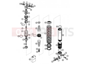 KTM 50 SX  PRO JUNIOR  LC (6001D3) [EU] 2004 SHOCK ABSORBER DISASSEMBLED