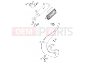 KTM 50 SX  PRO JUNIOR  LC (6001D3) [EU] 2004 EXHAUST SYSTEM