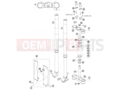 FRONT FORK, TRIPLE CLAMP - KTM 525 SX (8501F5) [EU] 2006