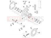 REAR WHEEL - KTM 105 SX (6101F5) [EU] 2006