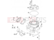 CYLINDER, CYLINDER HEAD - KTM 105 SX (6101F5) [EU] 2006