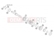 TRANSMISSION I - MAIN SHAFT - KTM 105 SX (6101F5) [EU] 2006