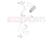 EXHAUST SYSTEM - KTM 50 SX JUNIOR (6001F3) [EU] 2006
