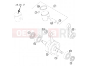 CRANKSHAFT, PISTON - KTM 50 SX JUNIOR (6001F3) [EU] 2006