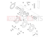 REAR WHEEL - KTM 125 SX (6101E0) [EU] 2005