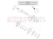 TRANSMISSION I - MAIN SHAFT - KTM 125 SX (6101E0) [EU] 2005