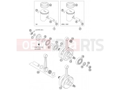 CRANKSHAFT, PISTON - KTM 250 SX (6301E0) [EU] 2005