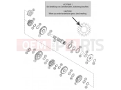 TRANSMISSION II - COUNTERSHAFT - KTM 125 SX (610130) [EU] 2003