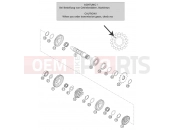 TRANSMISSION II - COUNTERSHAFT - KTM 250 SX (630130) [EU] 2003