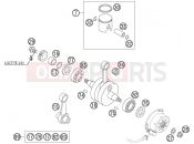 KTM 85 SX (600138) [EU] 2003 CRANKSHAFT, PISTON