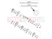 TRANSMISSION II - COUNTERSHAFT - KTM 125 SX (610120) [EU] 2002