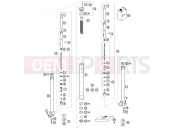 FRONT FORK, TRIPLE CLAMP - KTM 65 SX (600126) [EU] 2002